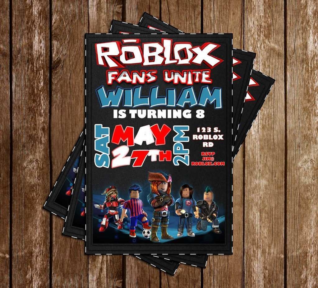 45 Customize Our Free Roblox Party Invitation Template In Photoshop 