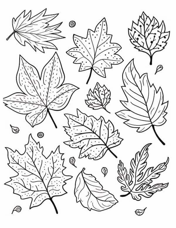 free coloring pages fall printable
