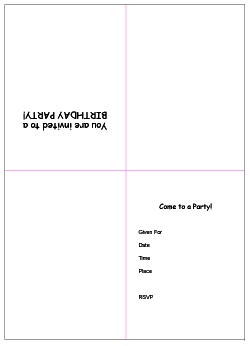 quarter fold invitation template