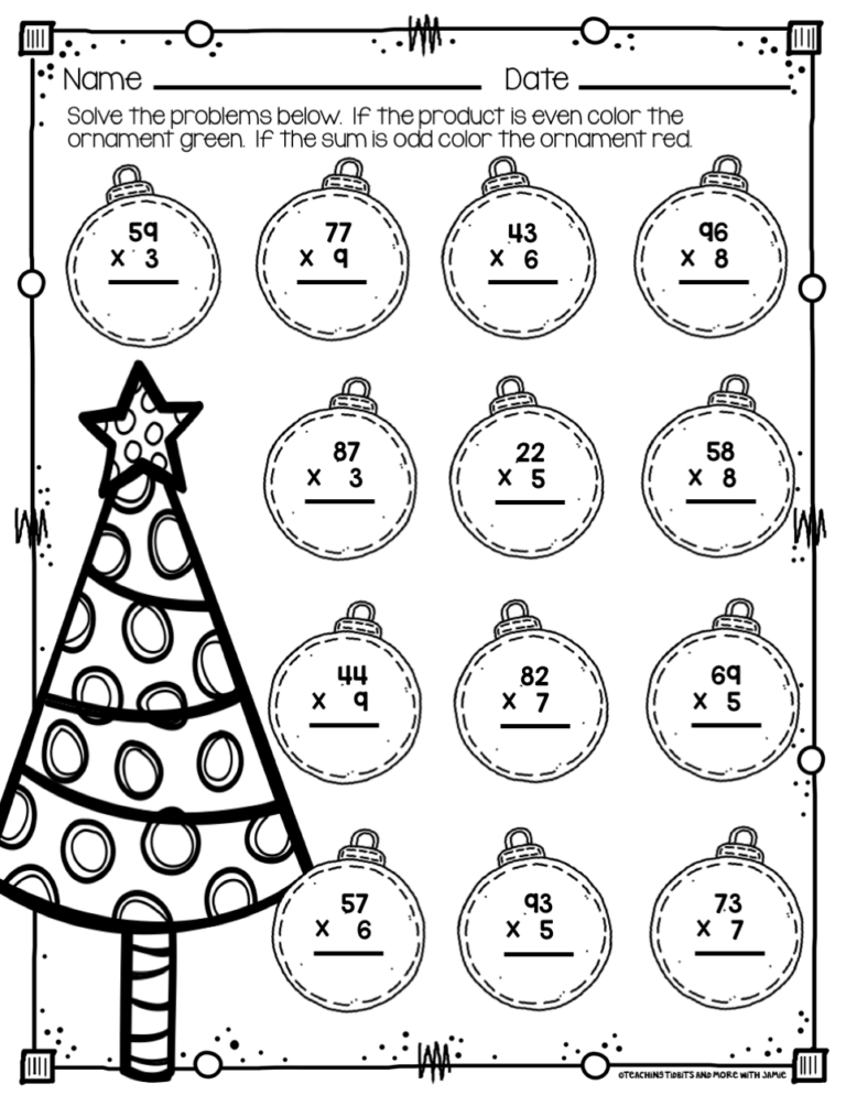 4th Grade Christmas Worksheets Printables 159 Lyana Worksheets