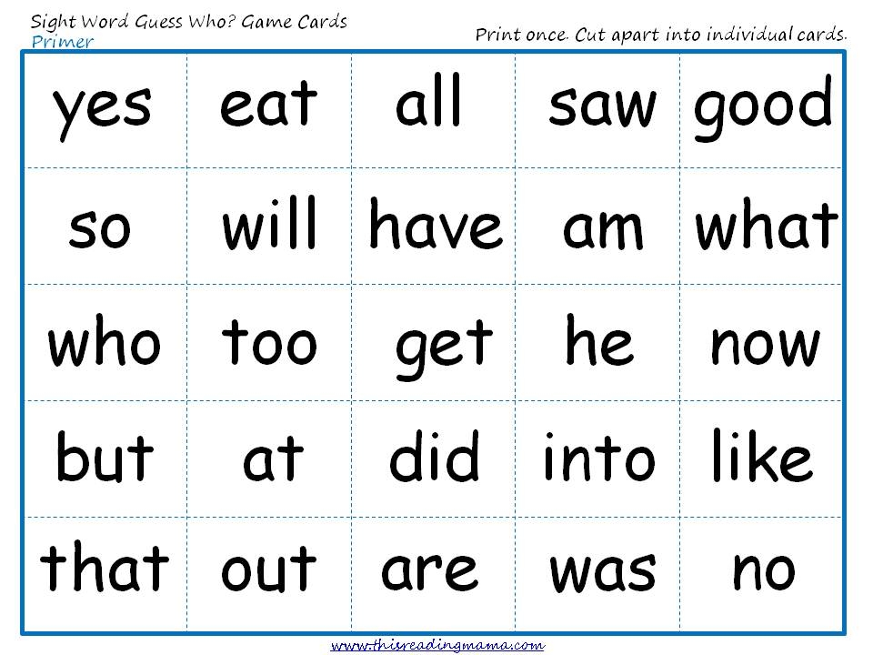 8th gradevocab word cards printable