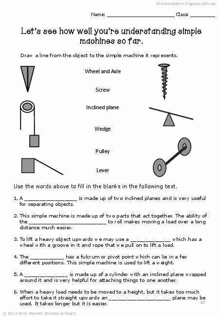 50 Bill Nye Simple Machines Worksheet