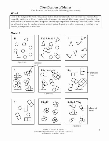 50 Classifying Matter Worksheet Answers Chessmuseum Template Library