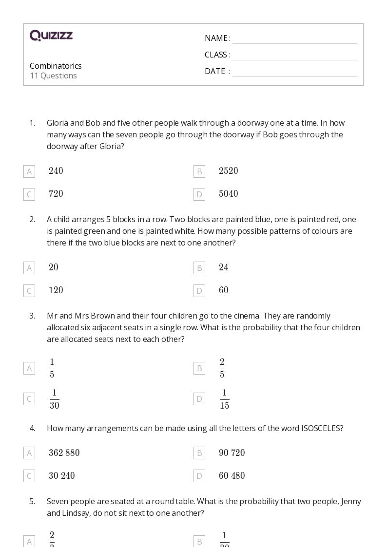worksheets for 12th grade