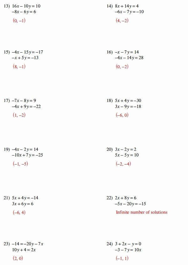 50 Solving Systems By Elimination Worksheet Chessmuseum Template Library