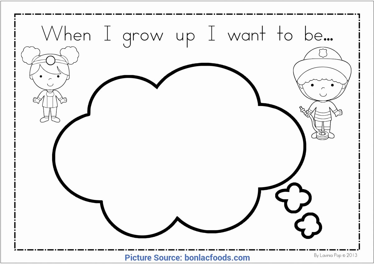 50 When I Grow Up Worksheet Chessmuseum Template Library