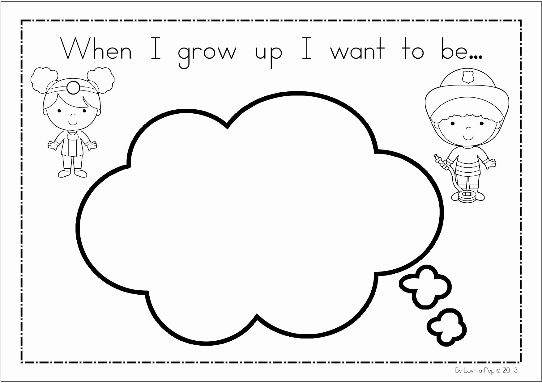 50 When I Grow Up Worksheet Chessmuseum Template Library