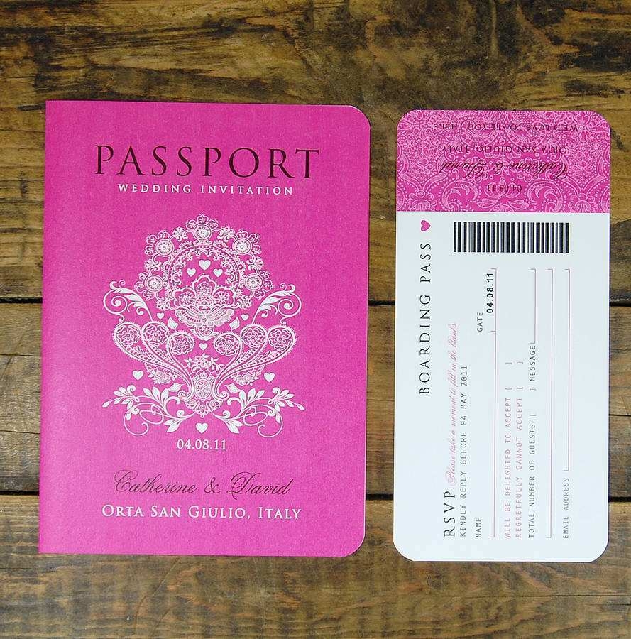 58 Online Passport Birthday Invitation Template Free With Stunning 