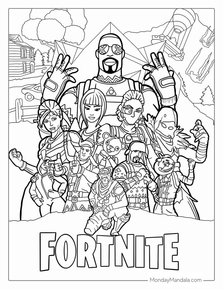 Fortnight Coloring Pages