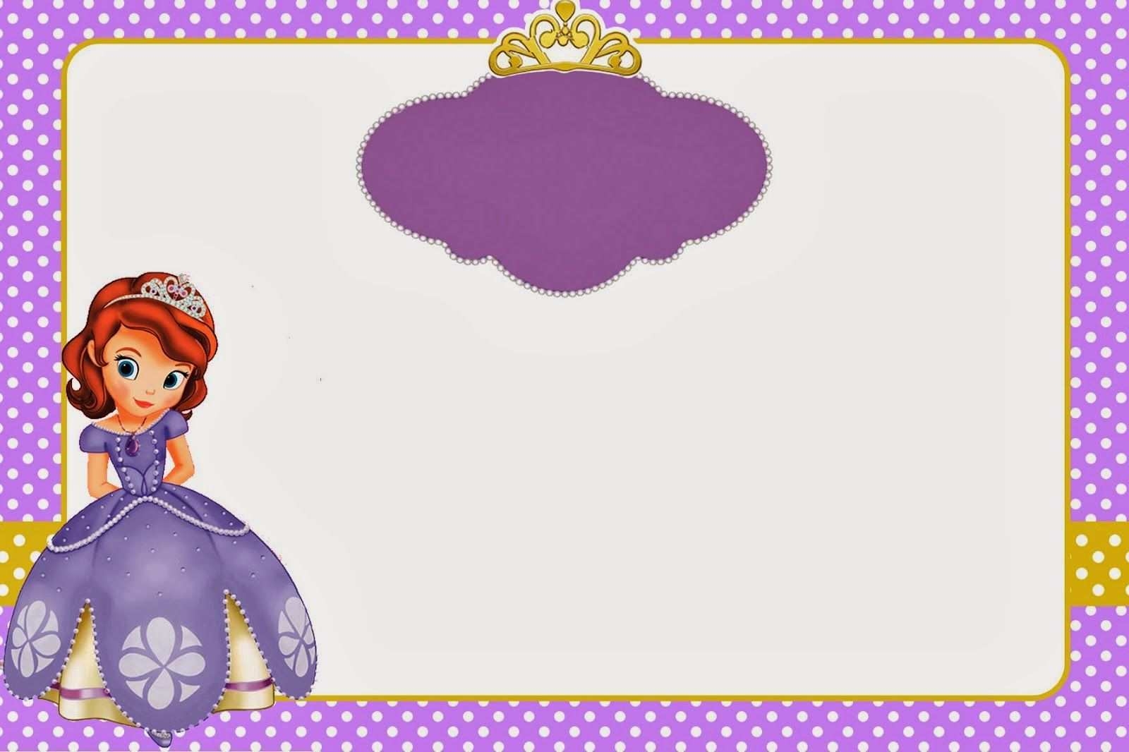 63 Online Sofia The First Invitation Blank Template Now By Sofia The 
