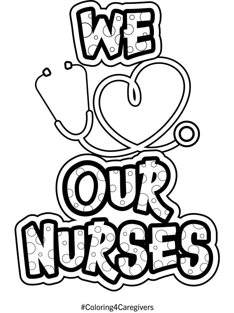 72 Free Printable Nurse Coloring Pages