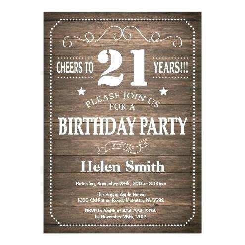 74 Creating Rustic Birthday Invitation Template Layouts For Rustic 