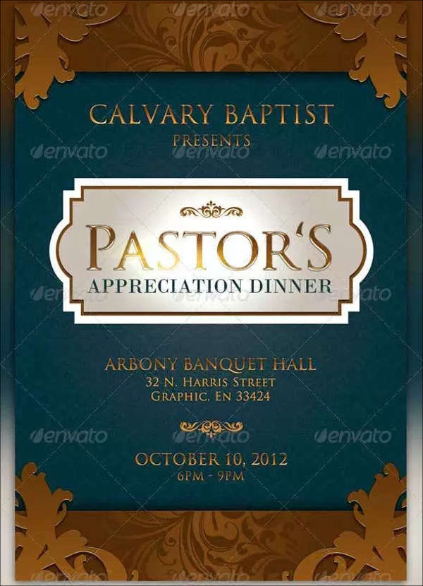 pastor appreciation invitation letter template