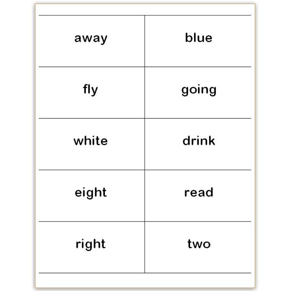8 Best Images Of Dolch Sight Word Cards Printable Free Printable 