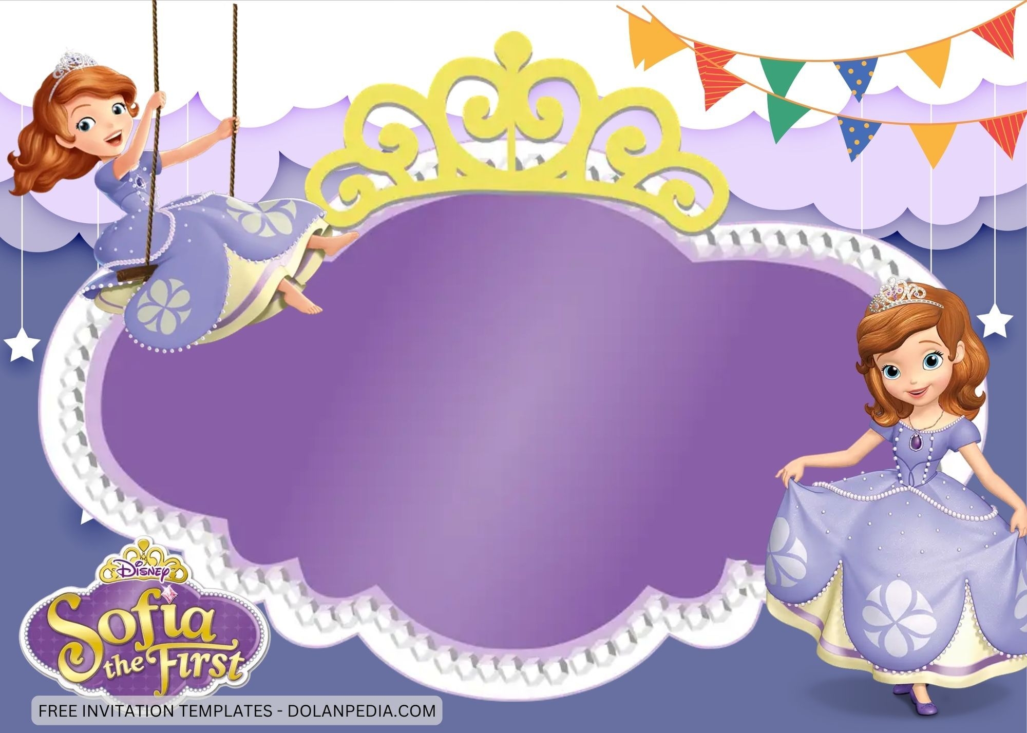 8 Sofia The First Birthday Invitation Templates Sofia Birthday