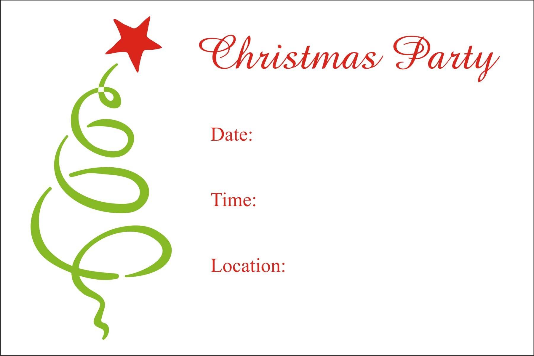 81 Best Free Printable Christmas Party Flyer Templates Download For
