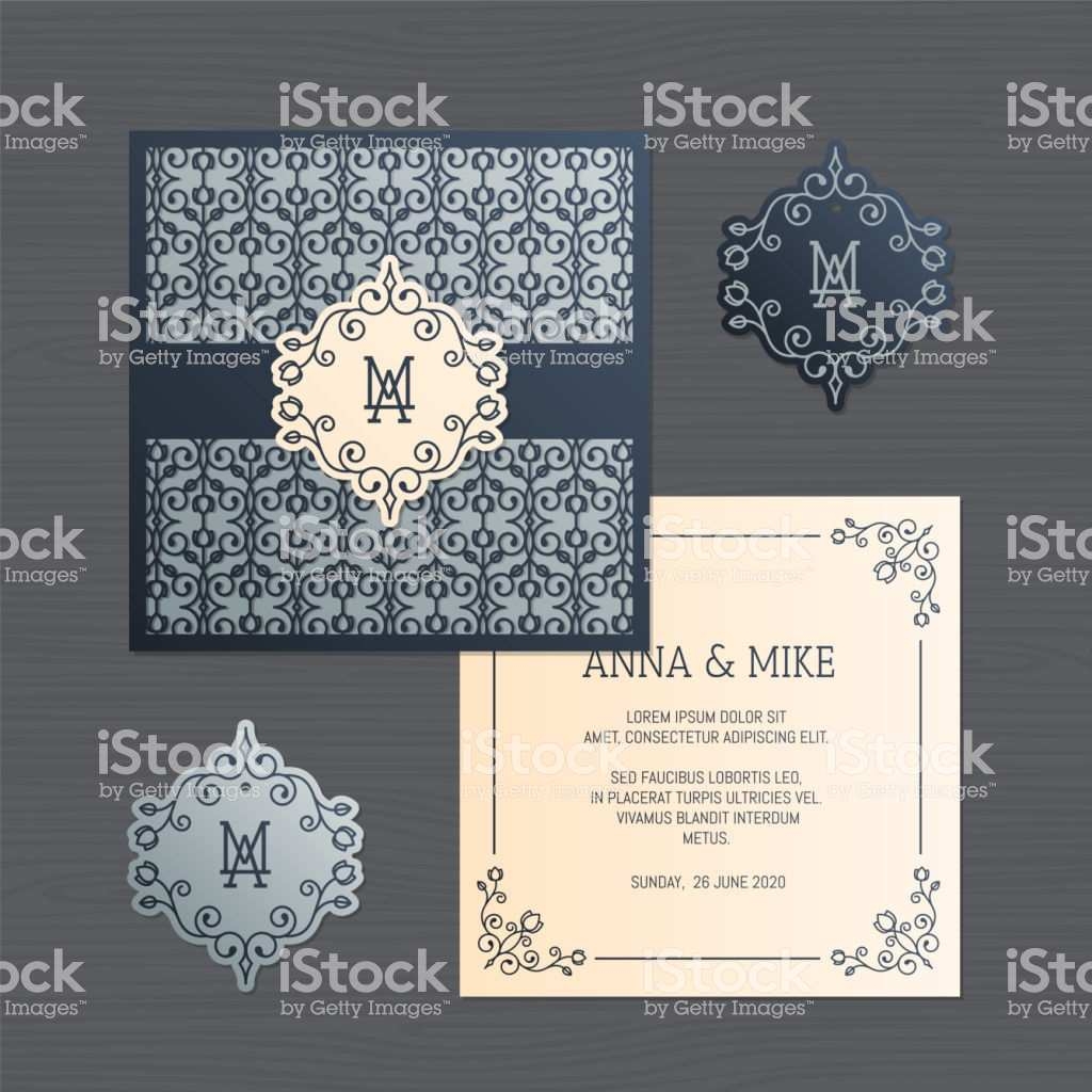 85 Printable Invitation Envelope Template Vector Templates For