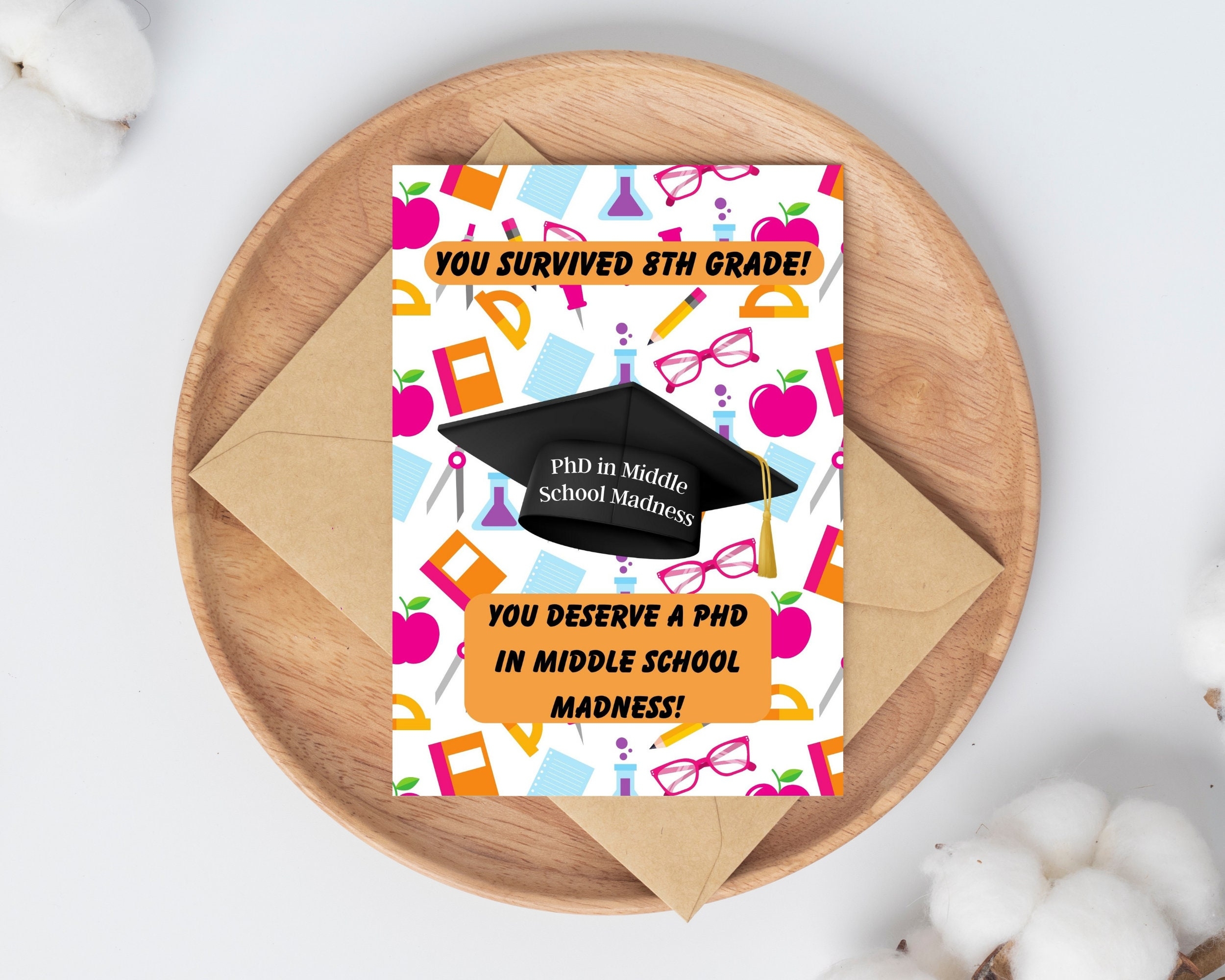 8th Grade Graduation Card 8th Grade Junior High Graduation Card 8th 