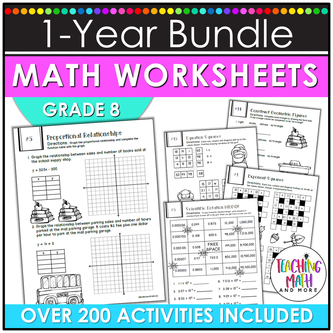 8th Grade Math Worksheets Teaching Math And More Worksheets Library