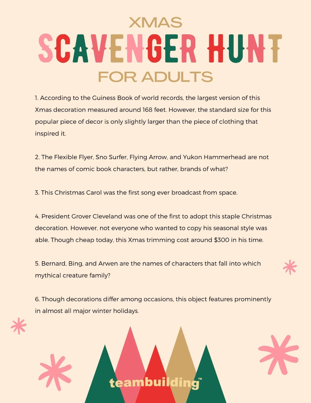 9 Best Holiday Scavenger Hunt Templates In 2024