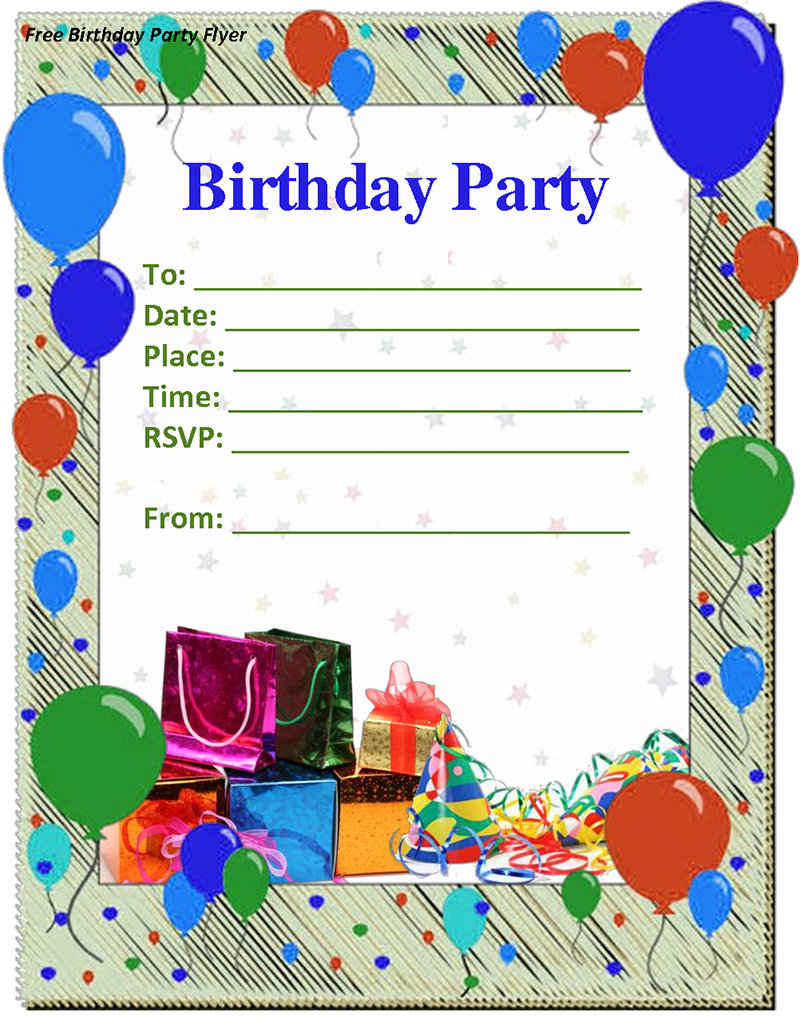 party invitation free template word