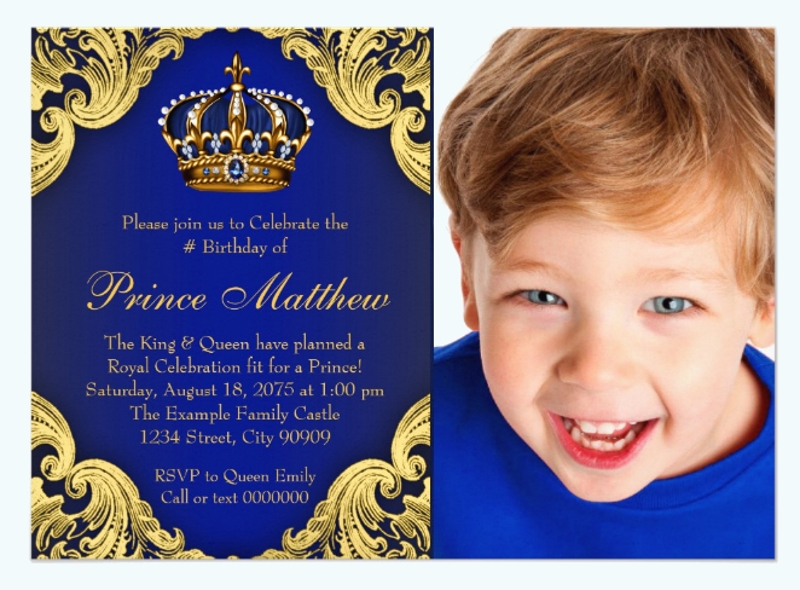 9 Prince Birthday Invitation Examples To Download