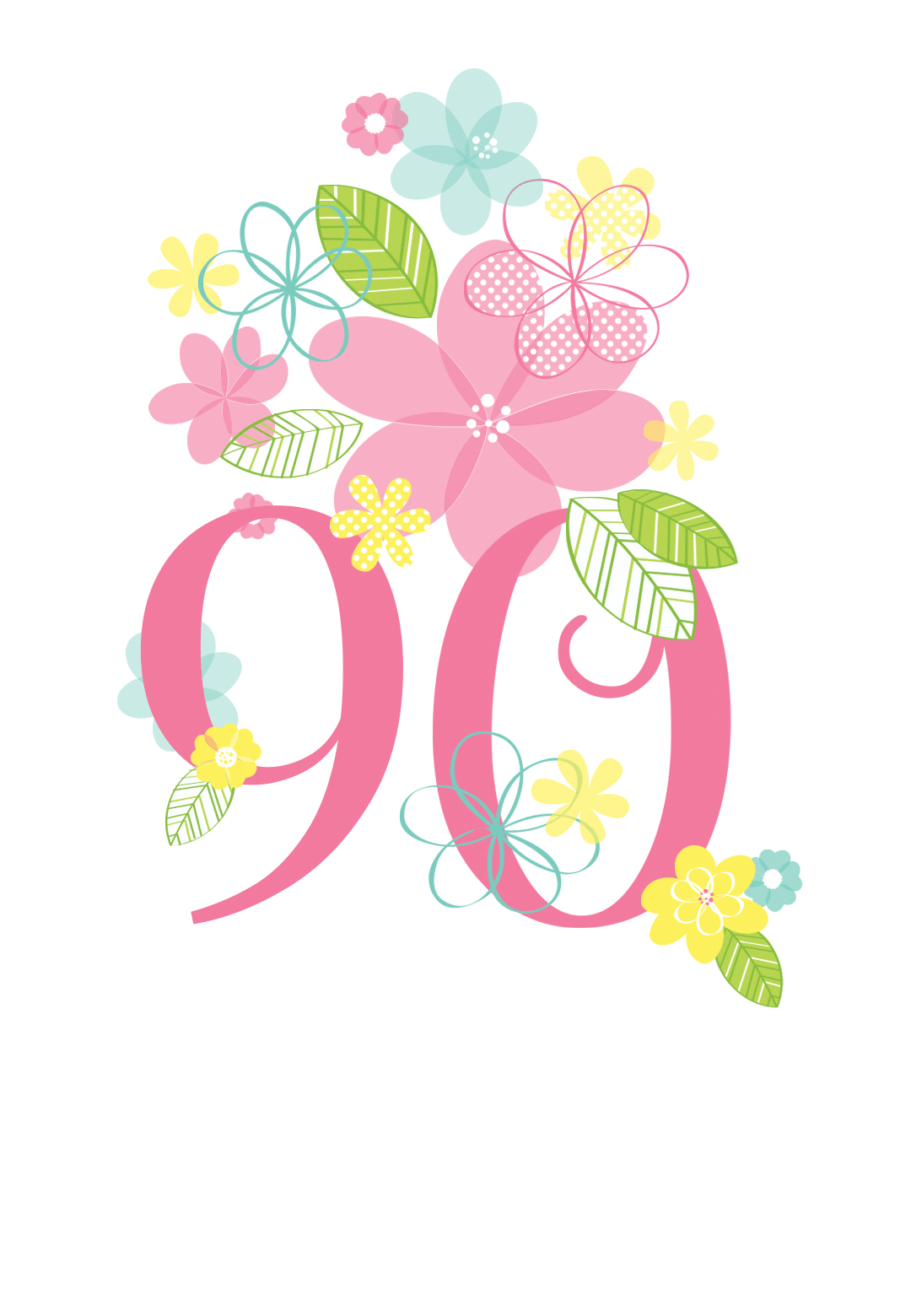 90th Birthday Card Printable