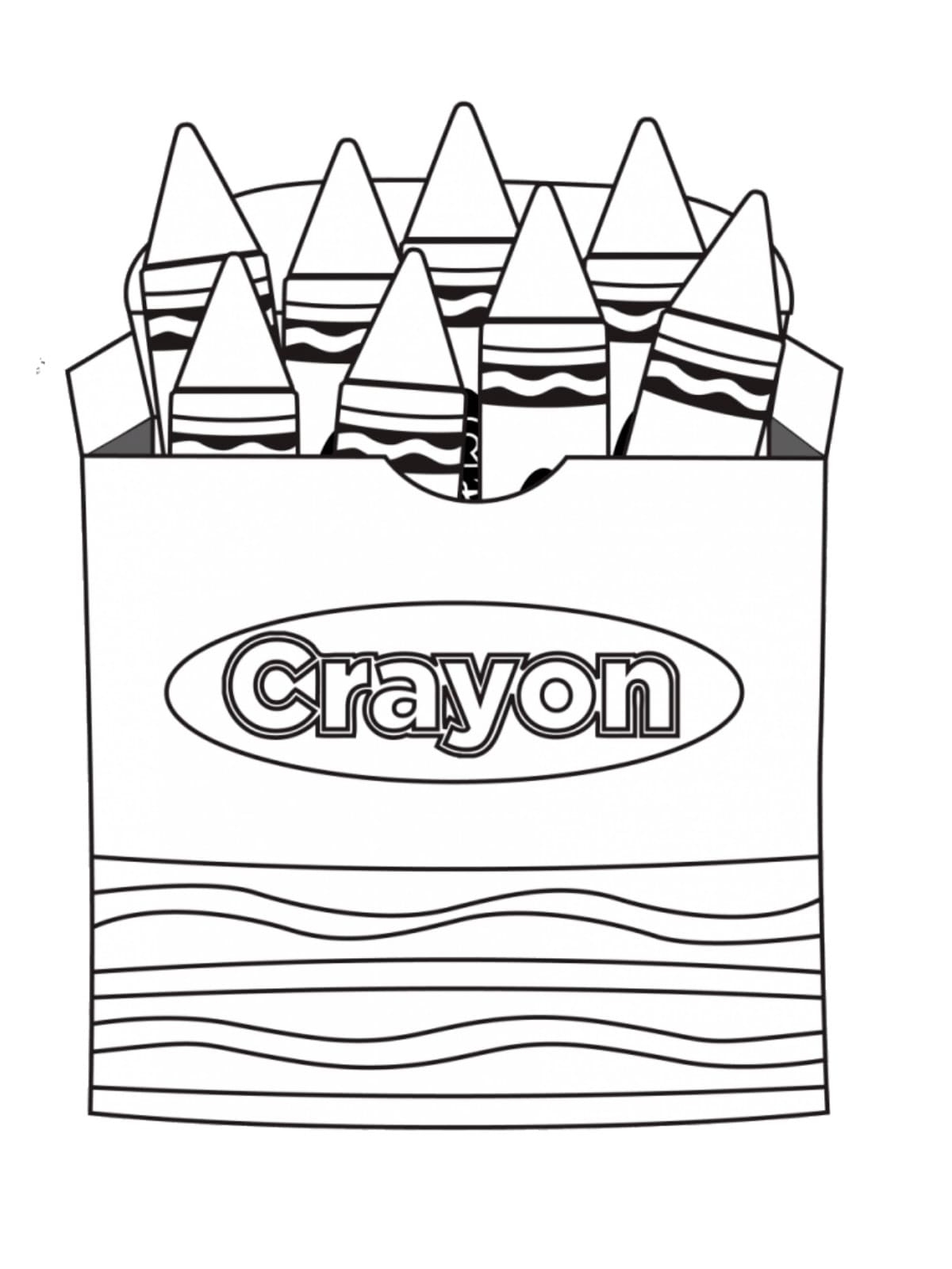 A Crayon Box Coloring Page Free Printable Coloring Pages For Kids