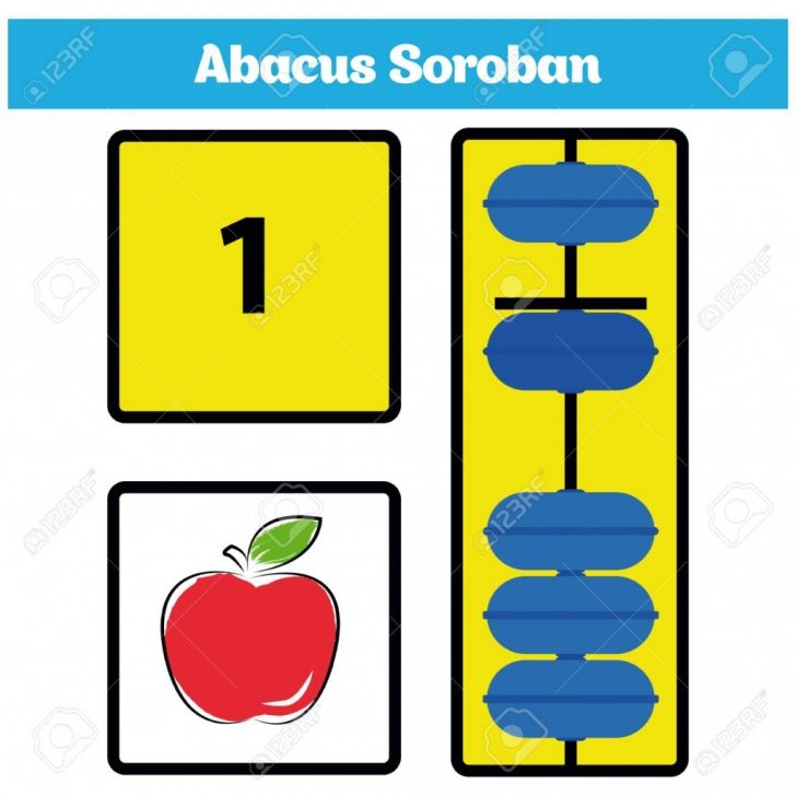 Abacus Soroban Kids With Abacus Vector Illustration Royalty Free