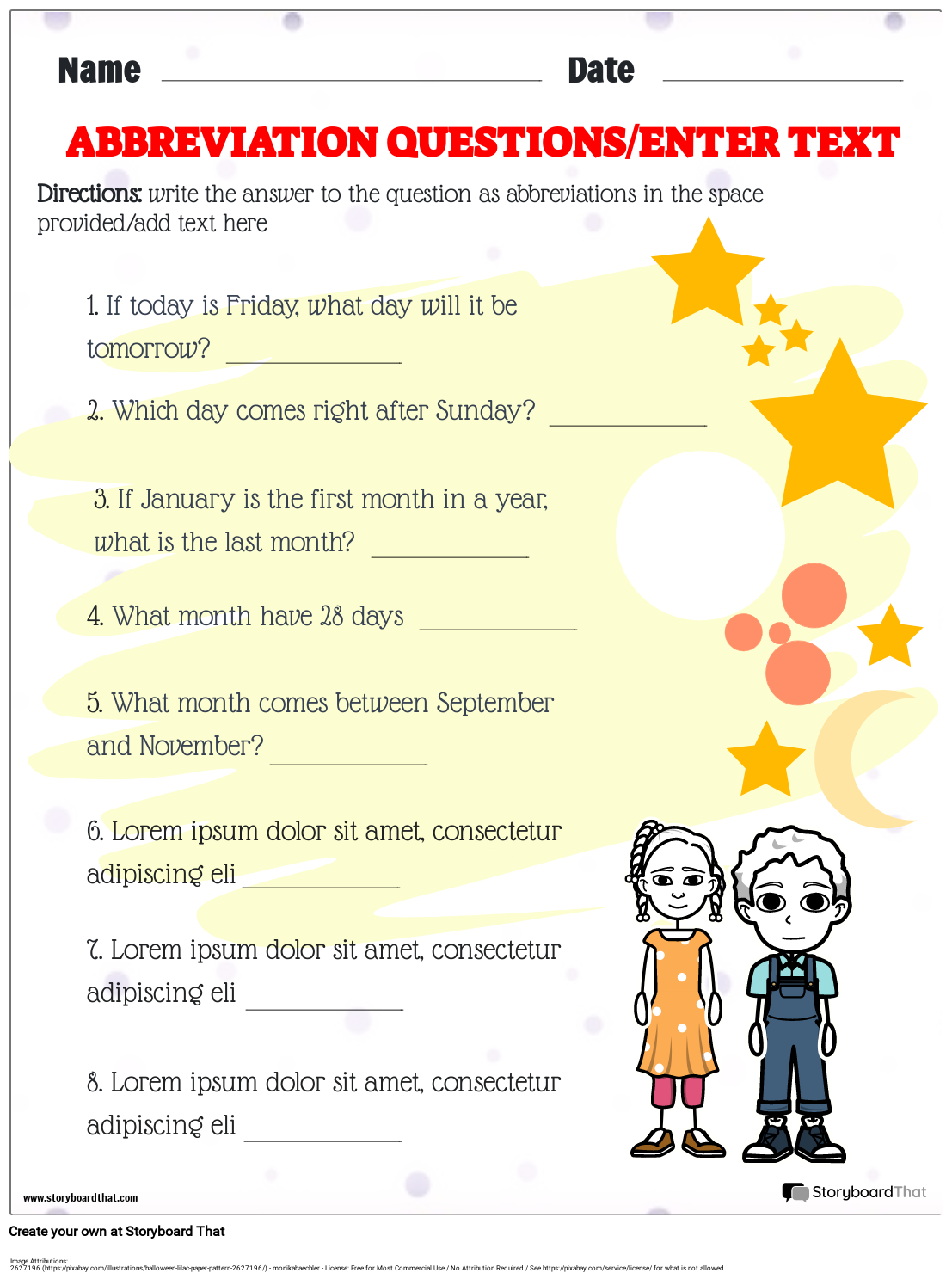 Abbreviations Worksheet Worksheets Library