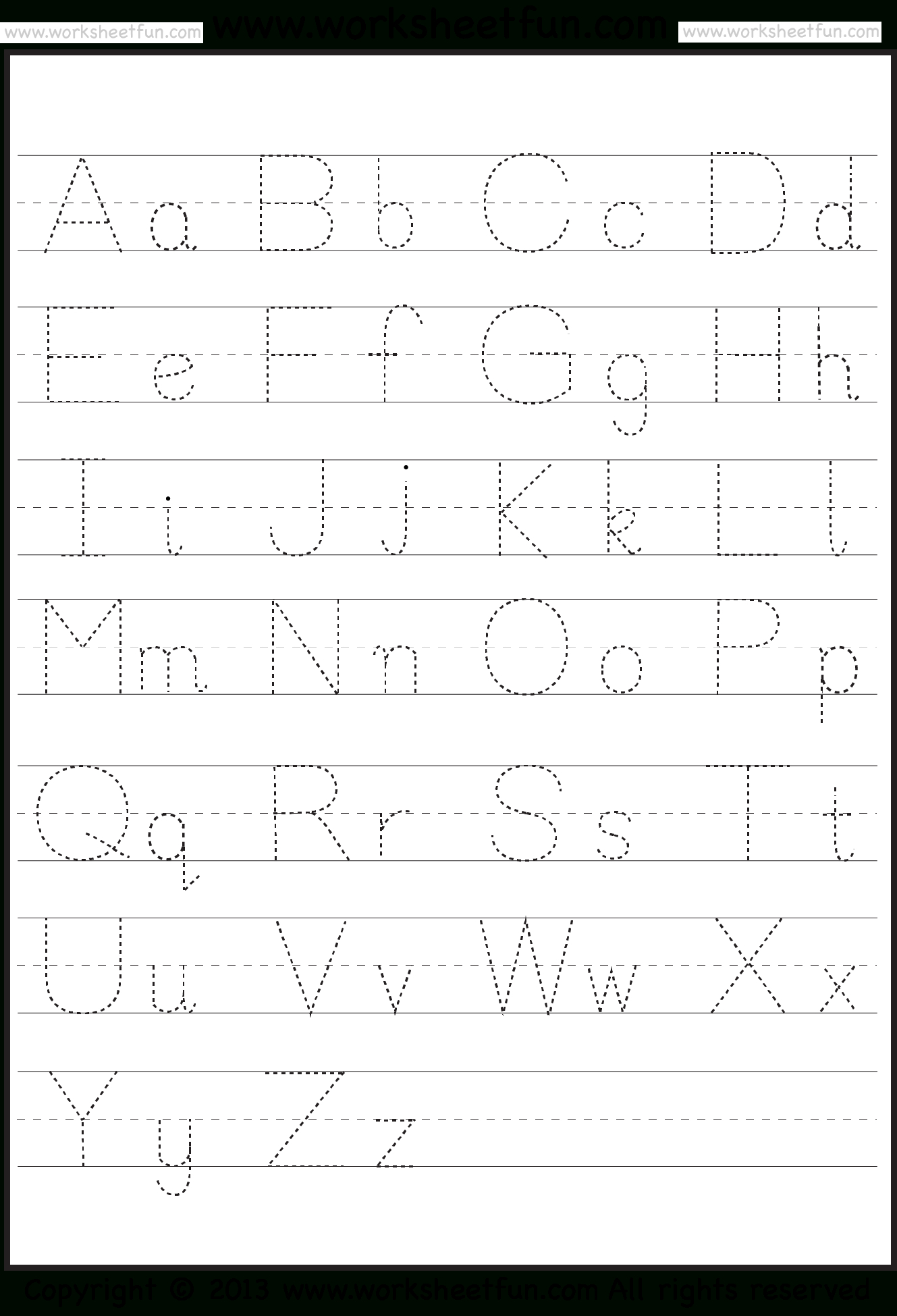 ABC 123 Tracing Worksheets Tracing Worksheets