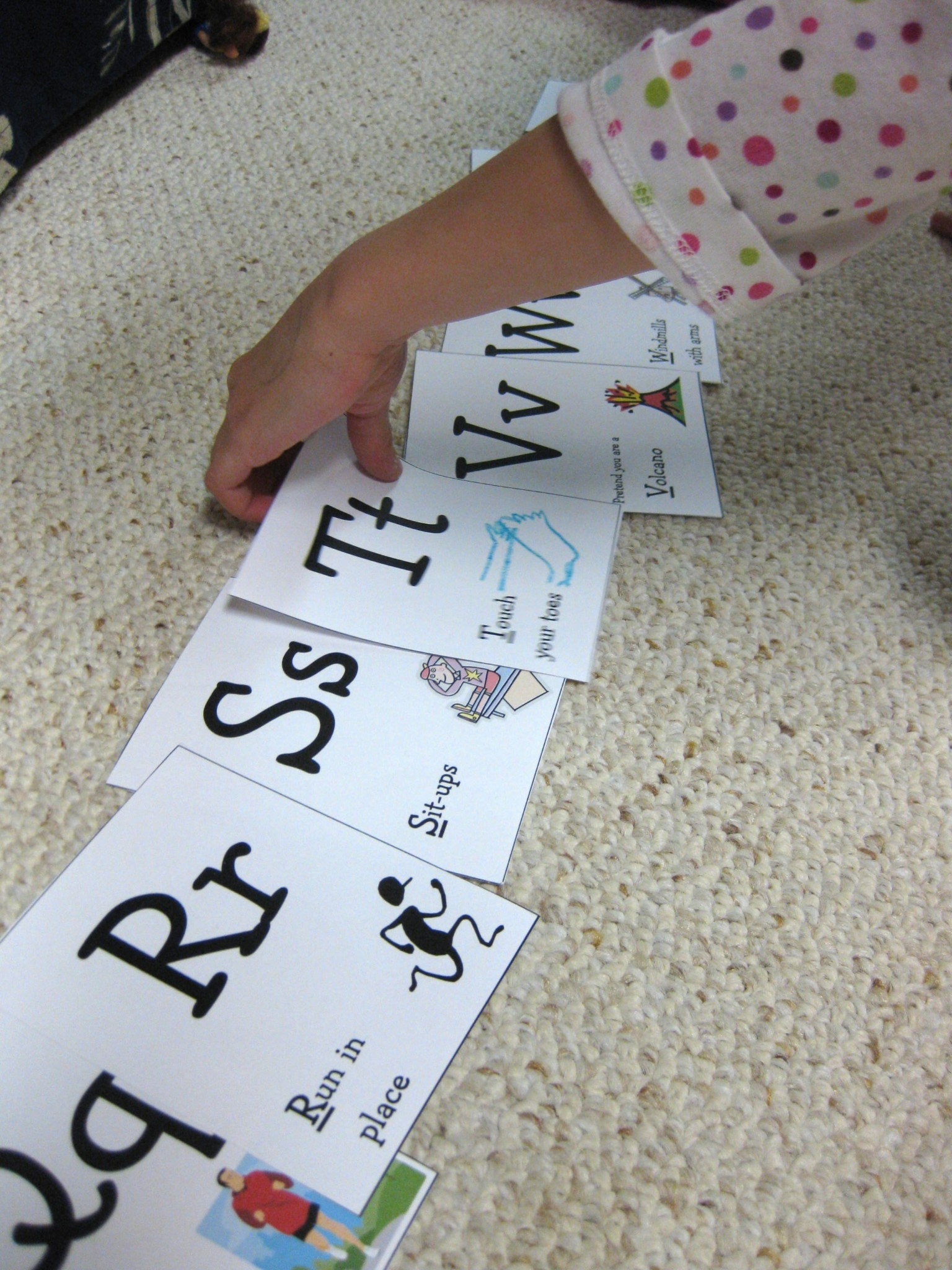 Abc Exercise Cards Teach Mama