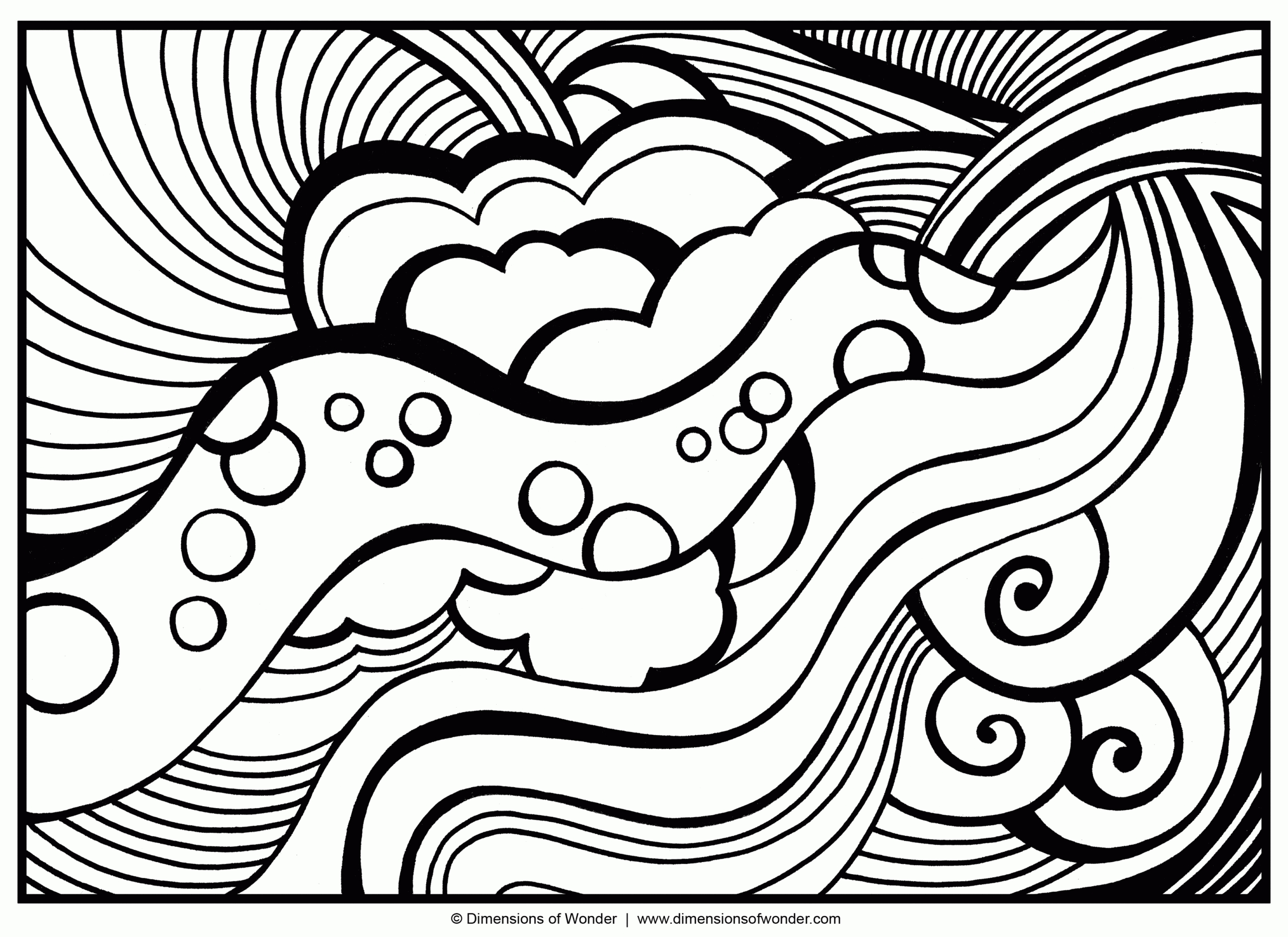 free abstract art coloring pages