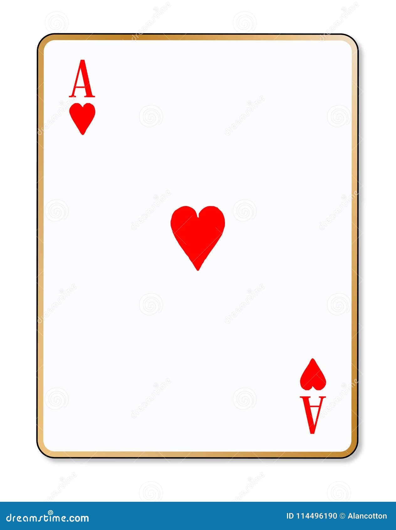 ace of hearts card printable