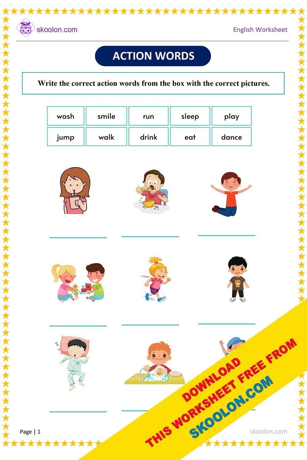 at words worksheet