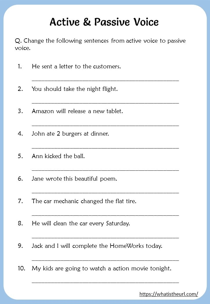 Active Passive Verbs Worksheet Com pt category grammar passi