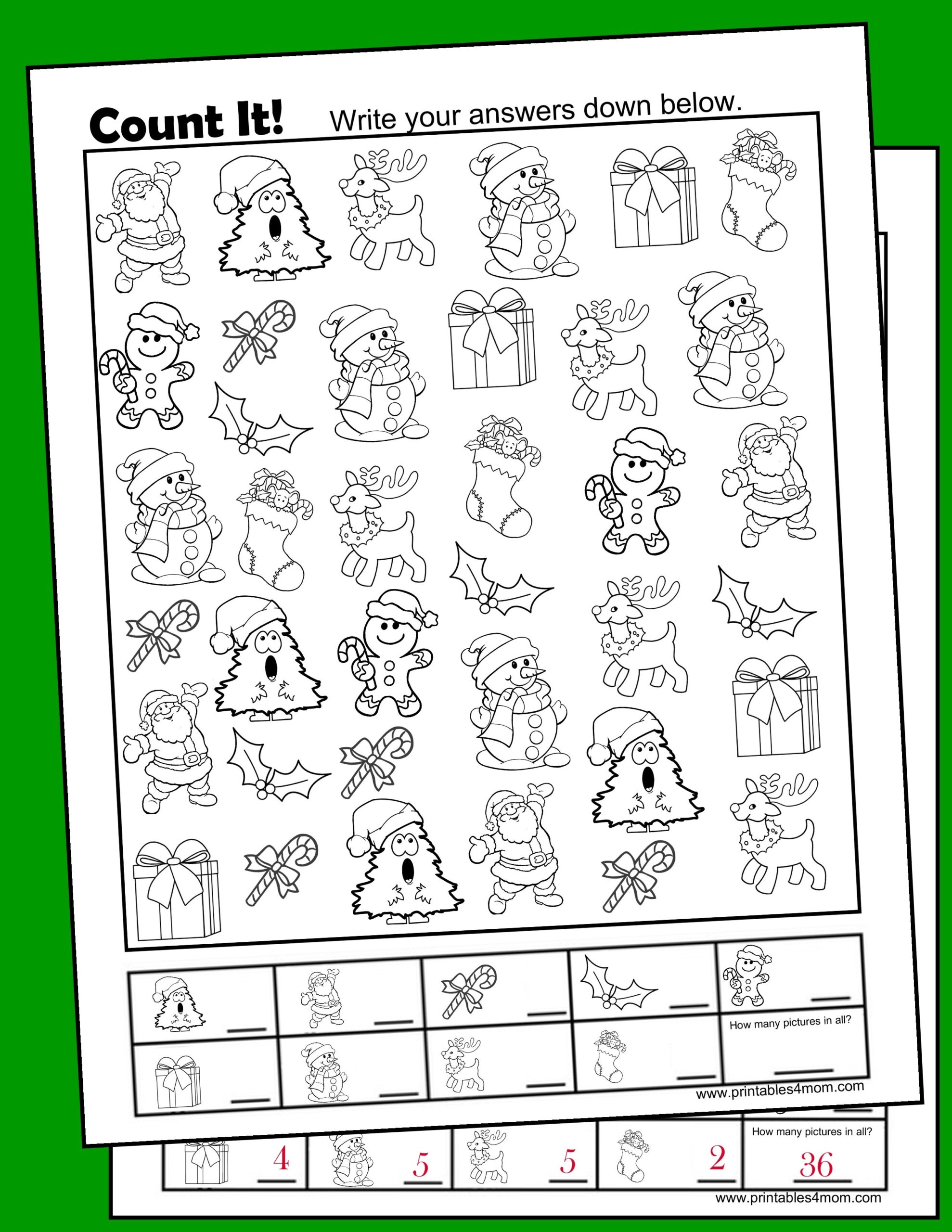 Activity Village Christmas Worksheets AlphabetWorksheetsFree