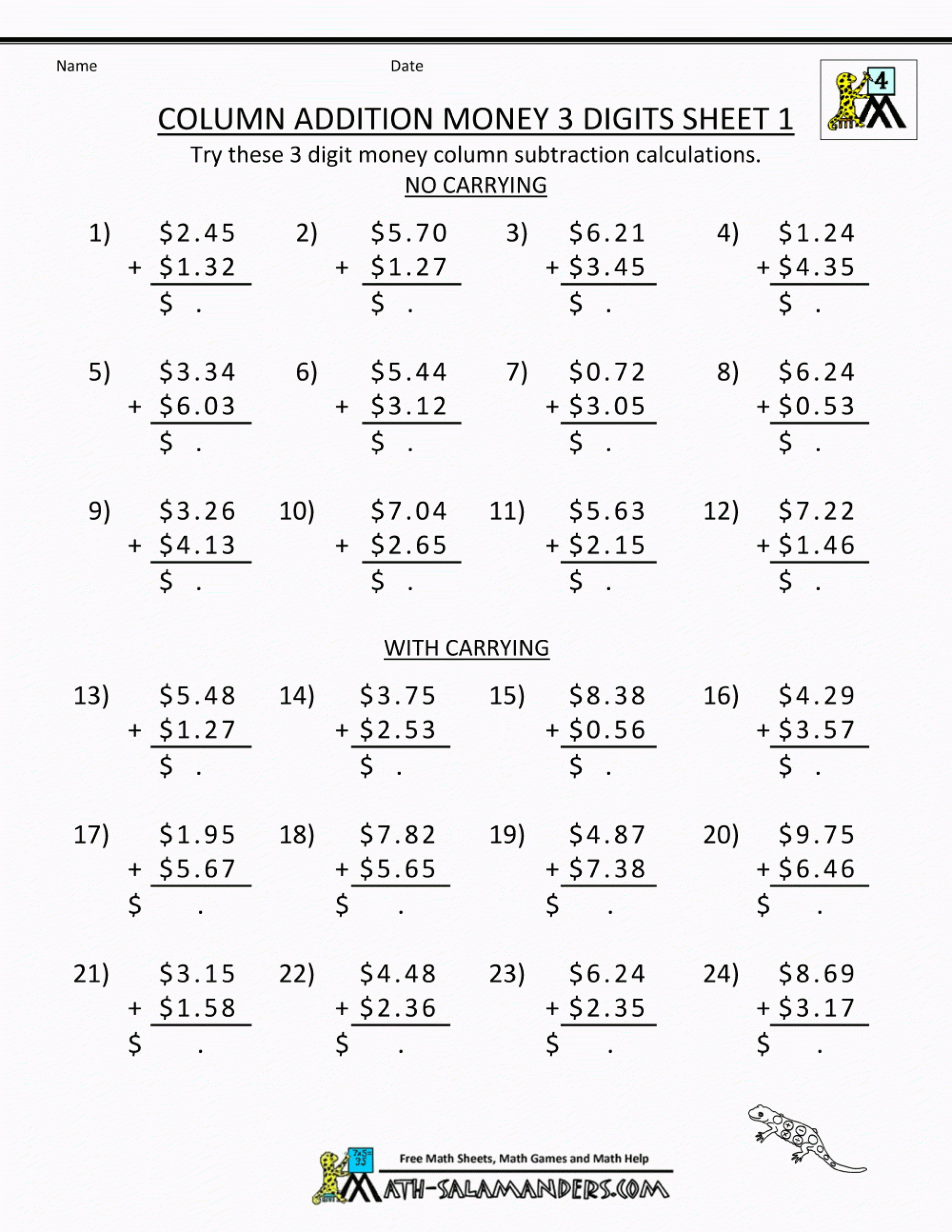 Adding Time Worksheets 4th Grade Time Worksheets