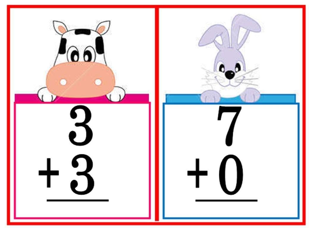 addition flash cards printable preschool