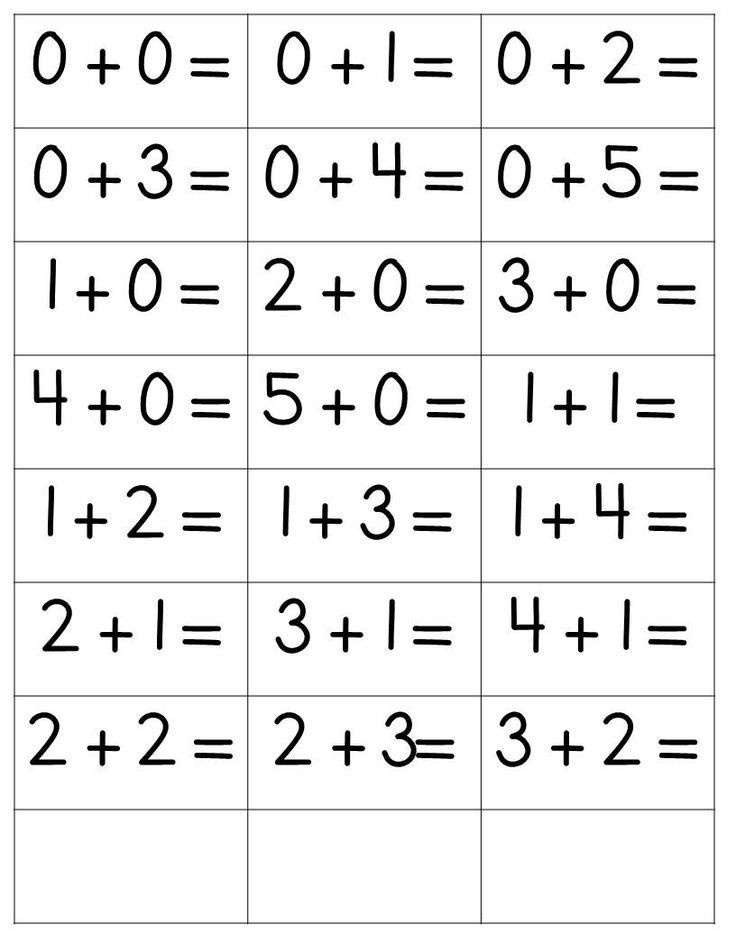 addition and subtraction flash cards printable free