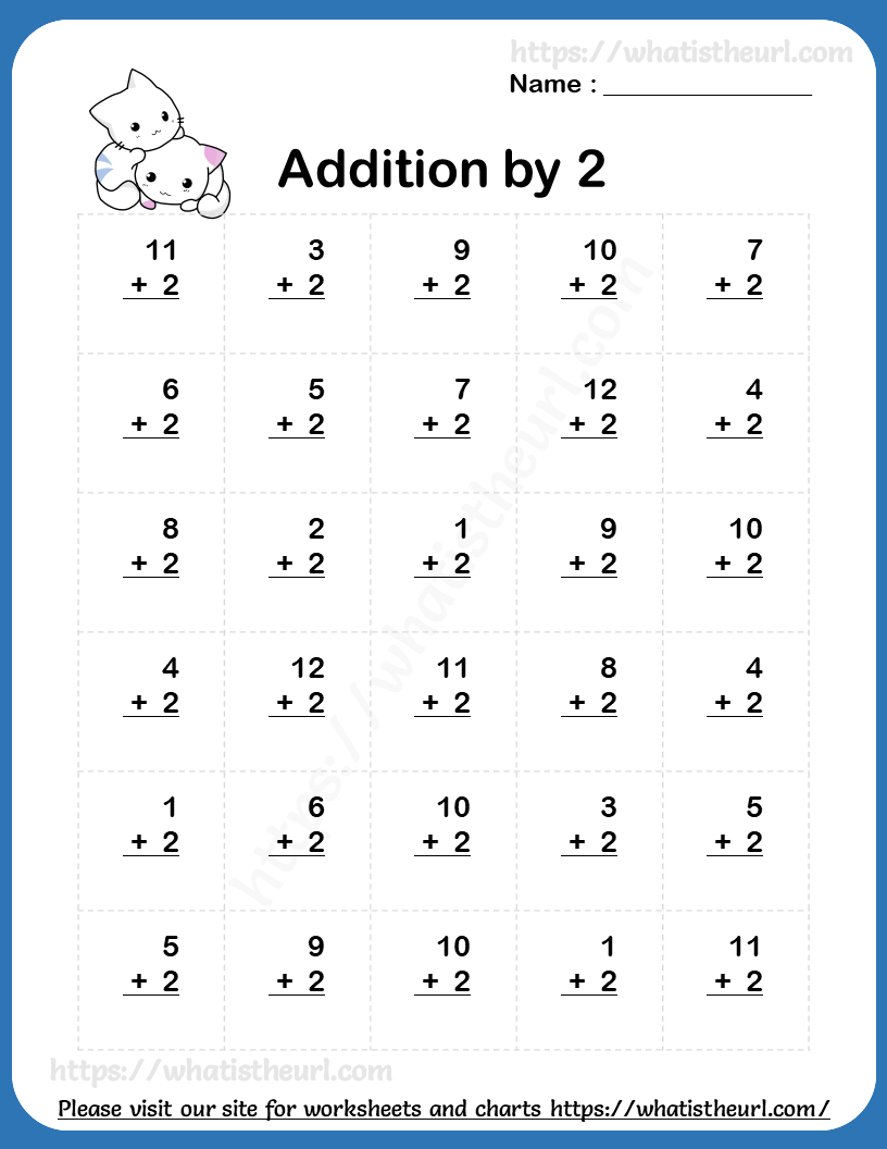 Addition worksheets 2 Your Home Teacher