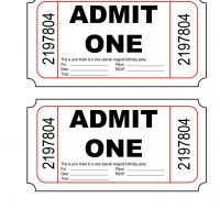 Admit One Birthday Party Invite
