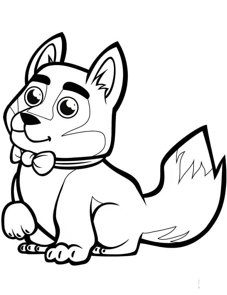 Husky Coloring Page