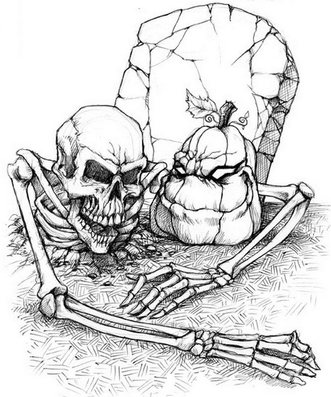 Adult Coloring Pages Halloween Coloring Home