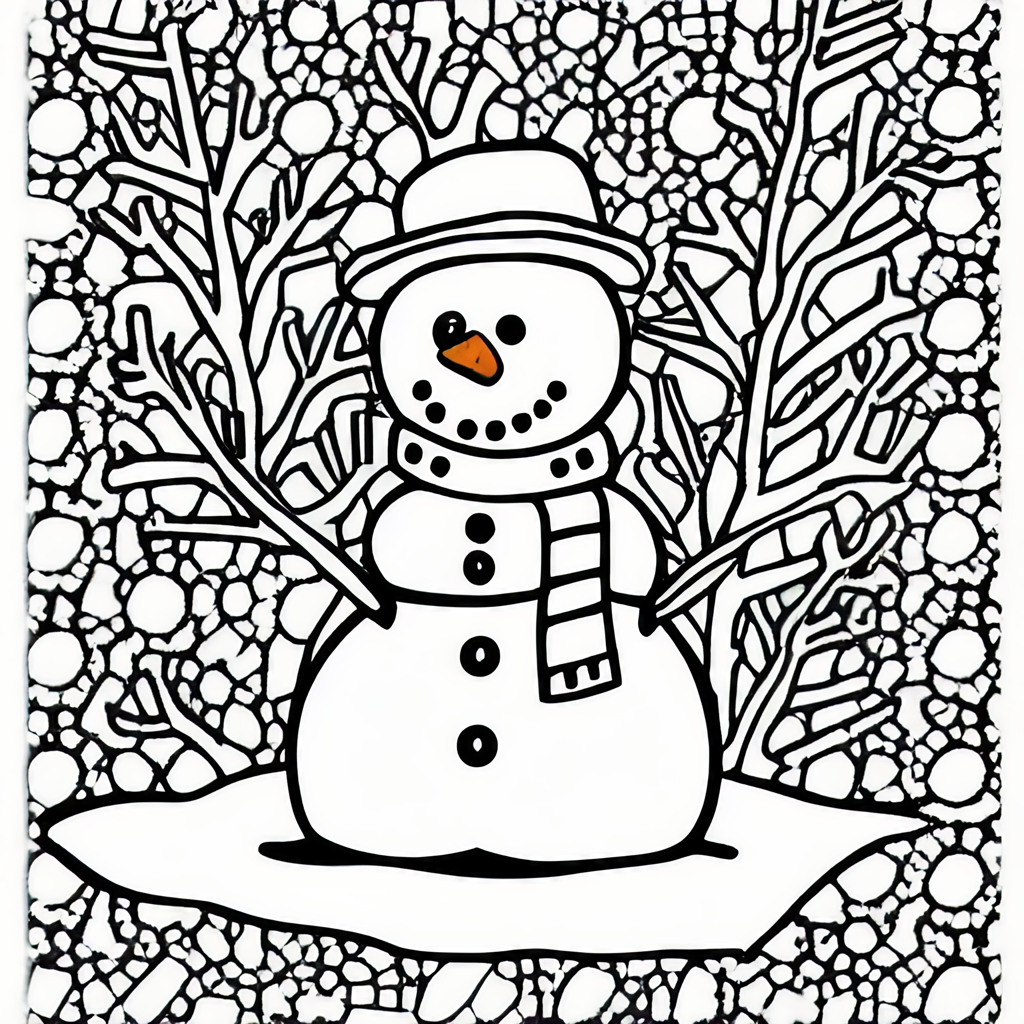winter free coloring pages