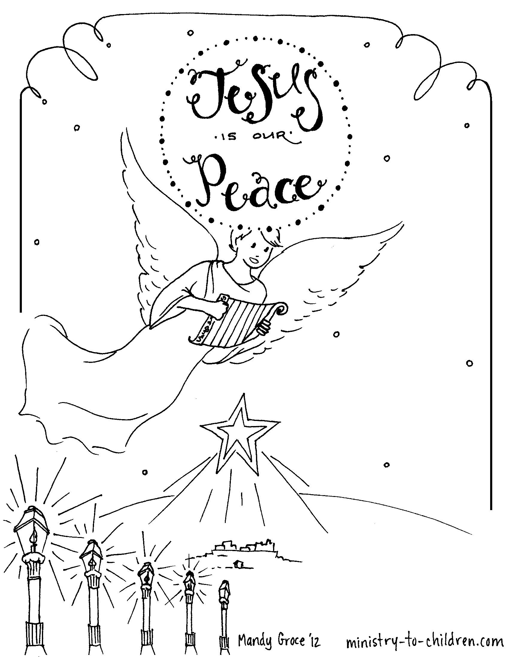 Advent Coloring Pages Free Printable Coloring Home