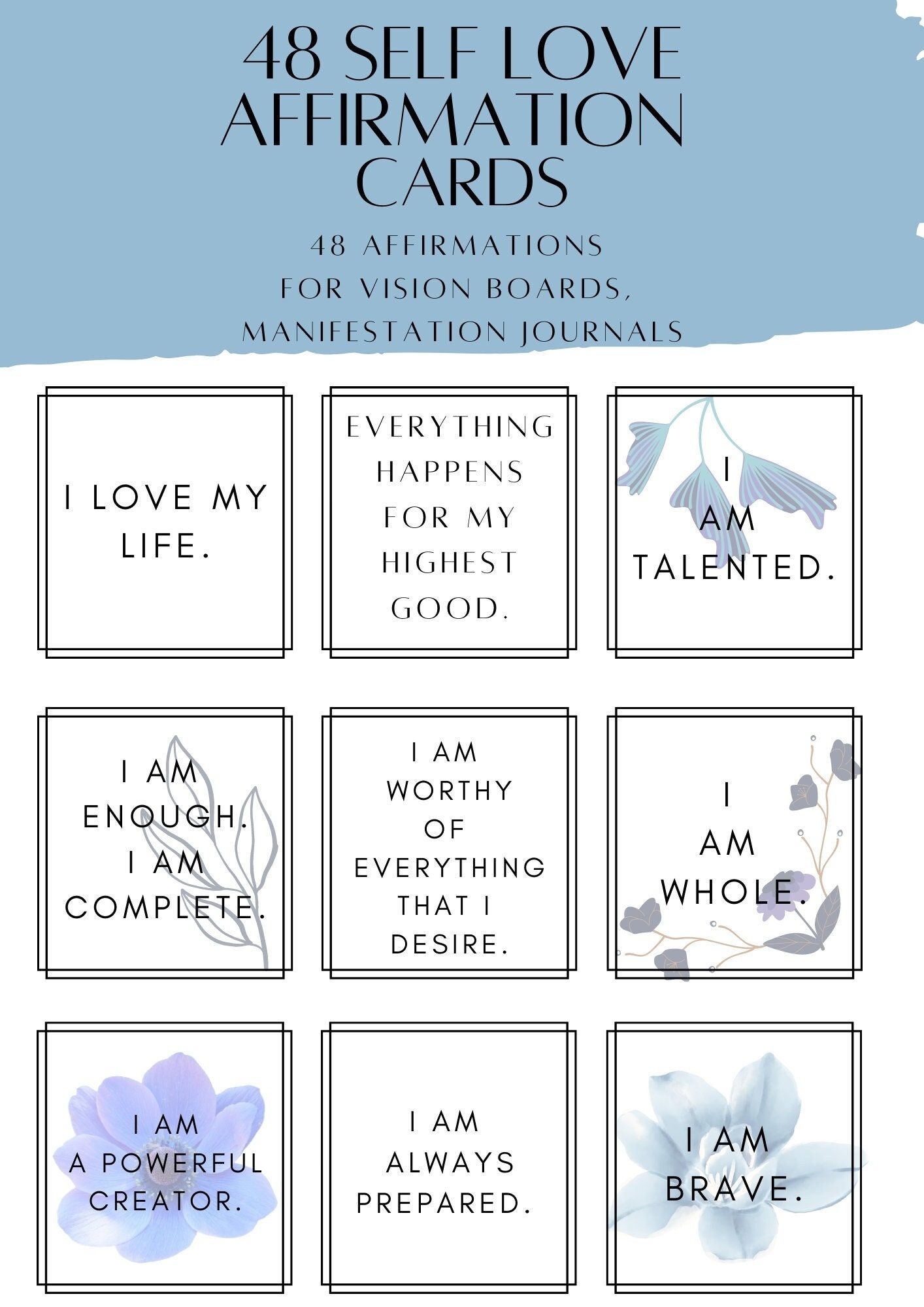 Affirmation Karten Affirmation Cards Motivational Cards 