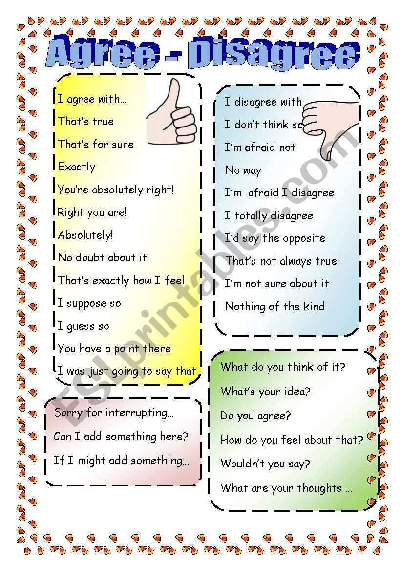 agree disagree cards printable