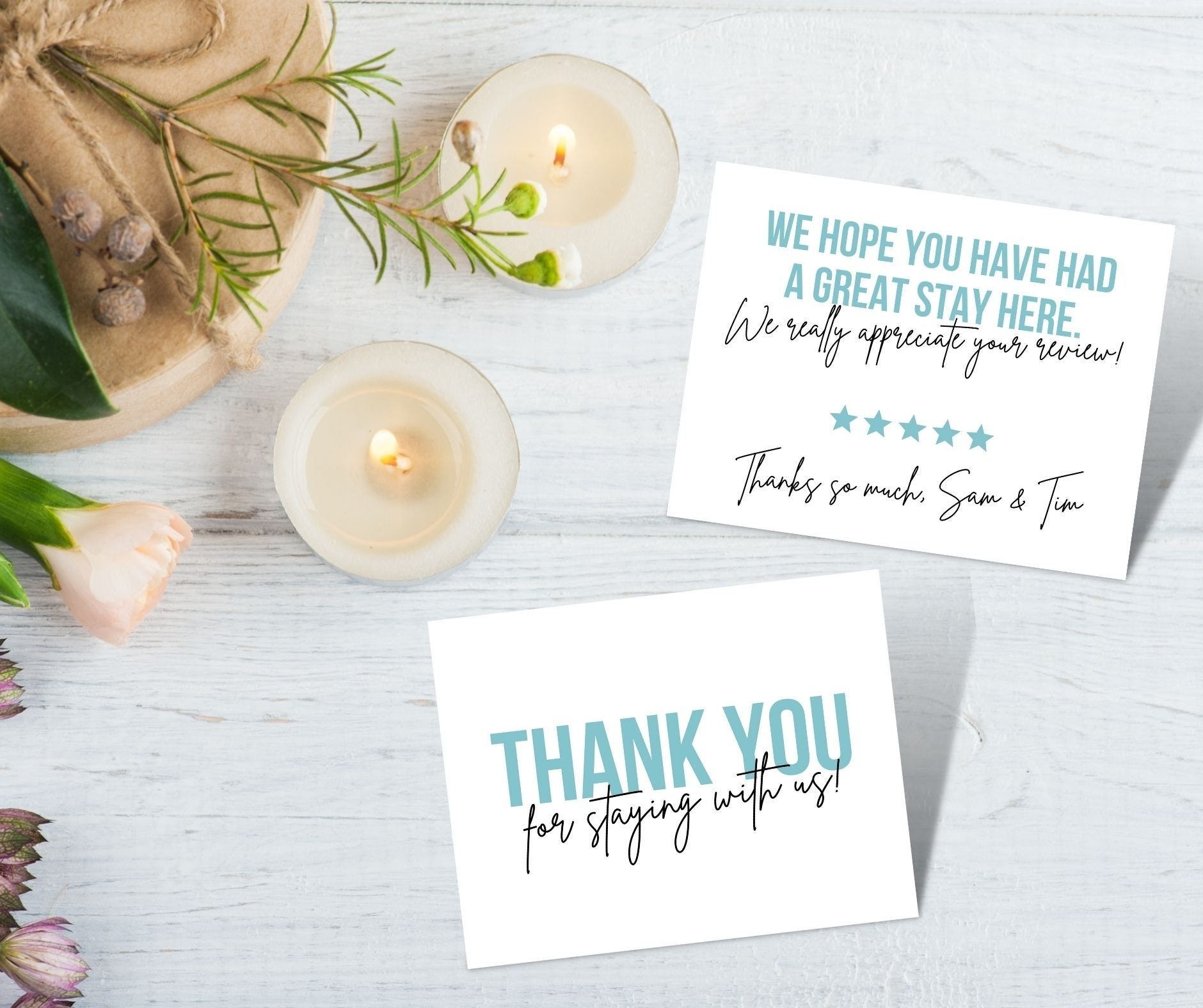 Airbnb Thank You Card Airbnb Review Card Airbnb Gift Card Airbnb 