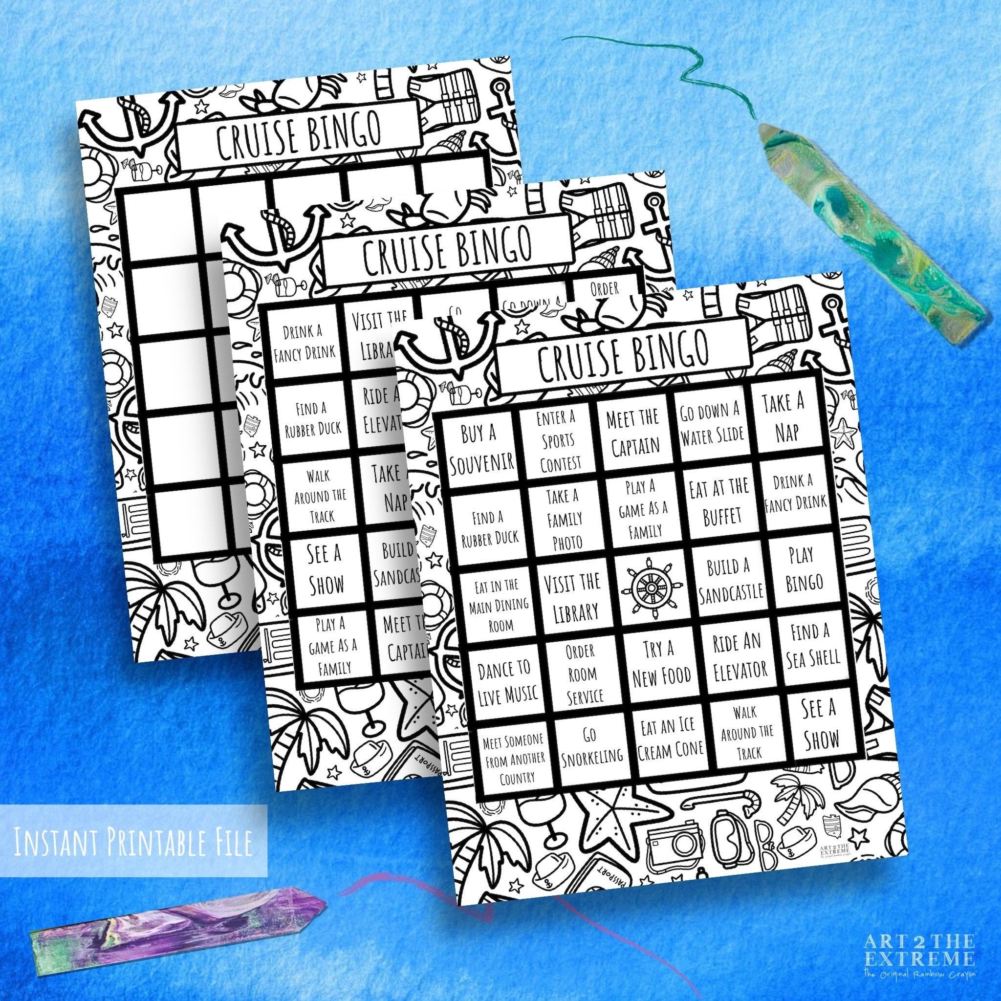 Alaska Cruise Ship Bingo Cards For Kids Printable Dev onallcylinders